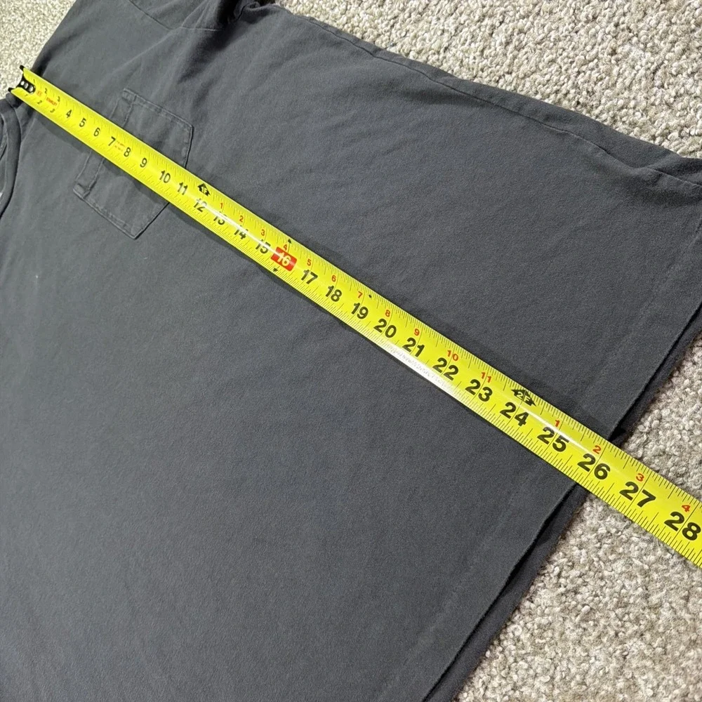 Polo Ralph Lauren Charcoal Gray Pocket Tee Y2k Loose Fit Size Large Classic